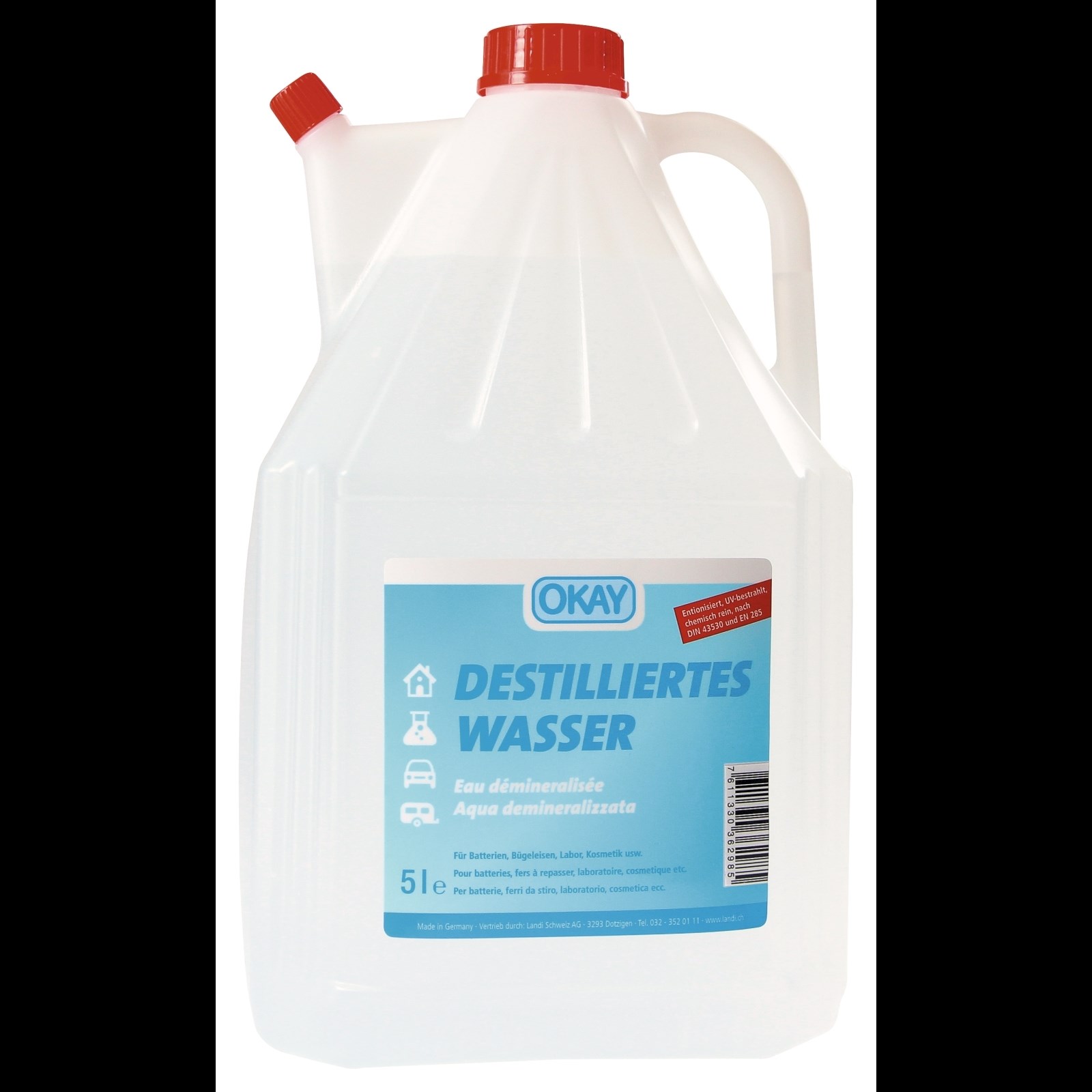 Destilliertes Wasser 5 Liter - Der Online Store