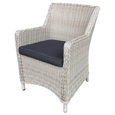 Chaise wicker vintage clair