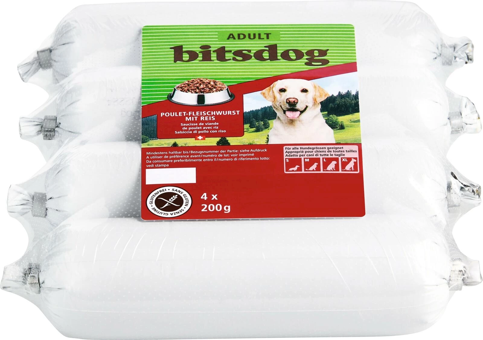 Fleischwurst für Hunde 4×200 g