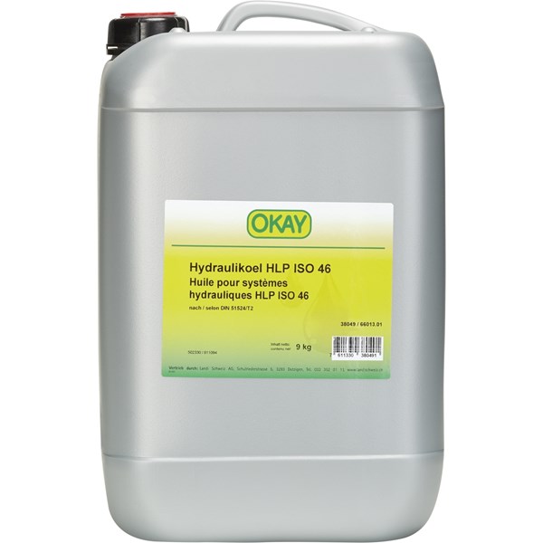 Hydrauliköl HLP ISO 46 Okay 9 kg
