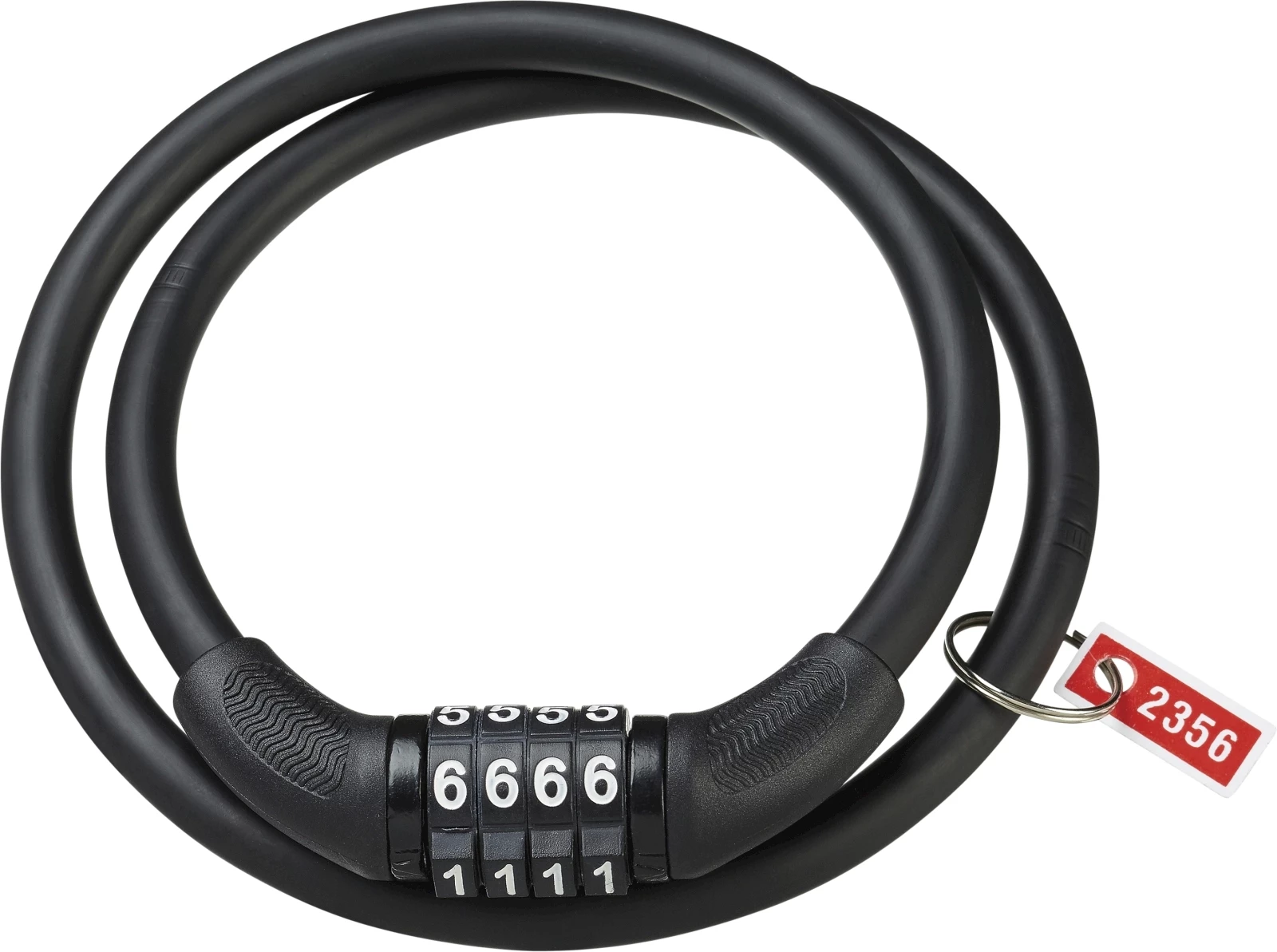 Câble Antivol Vélo à Code - Longueur 60cm Réglable - Diamètre 12mm - Noir - Marque Messingschlager