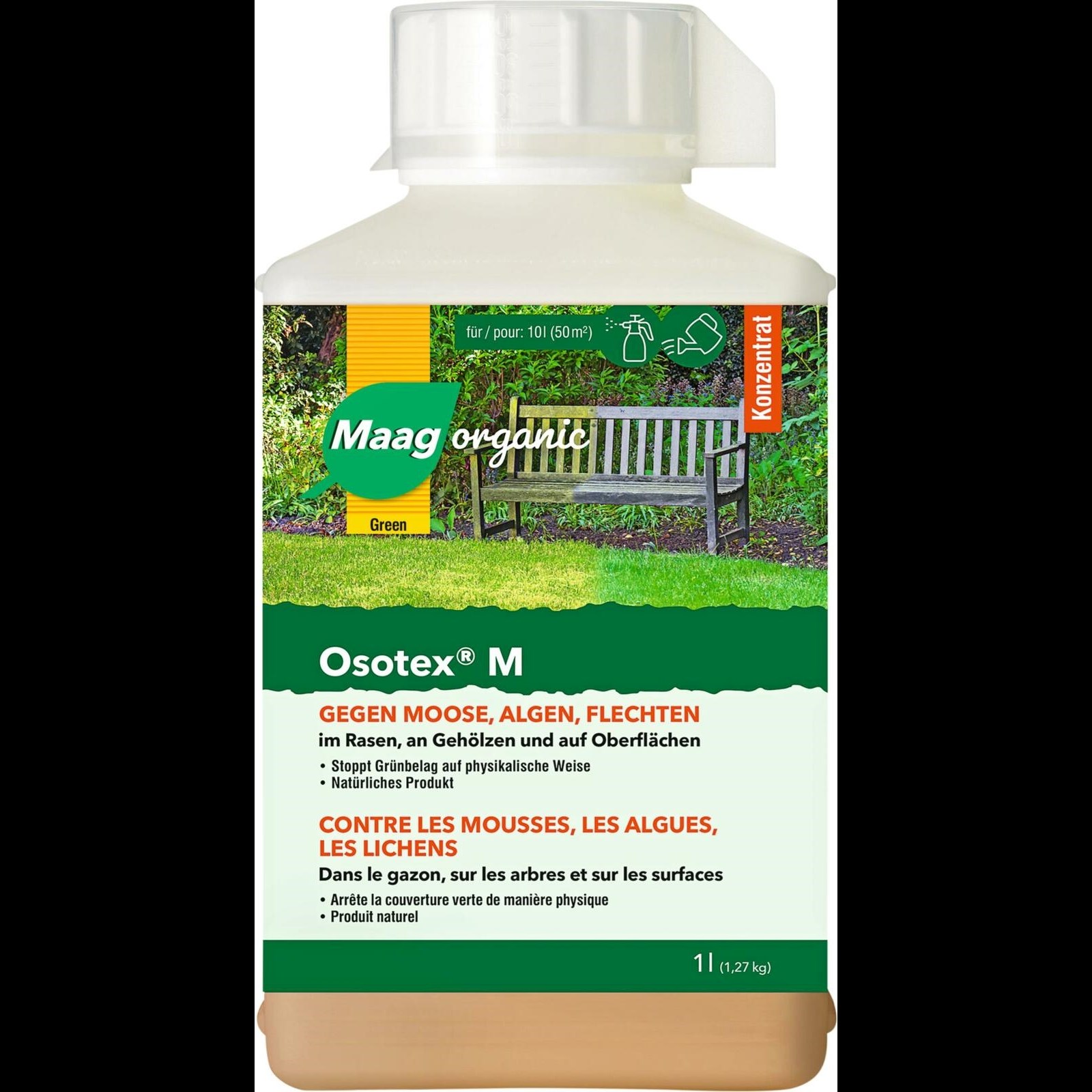 Osotex M Maag 1 l Anti-mousse Acheter - Herbicides de jardin - LANDI