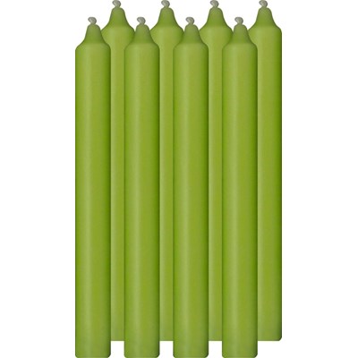 Haushaltskerze lindengrün 2,2×20cm