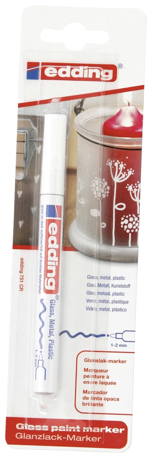 Marq.peinture Edding 751 blanc