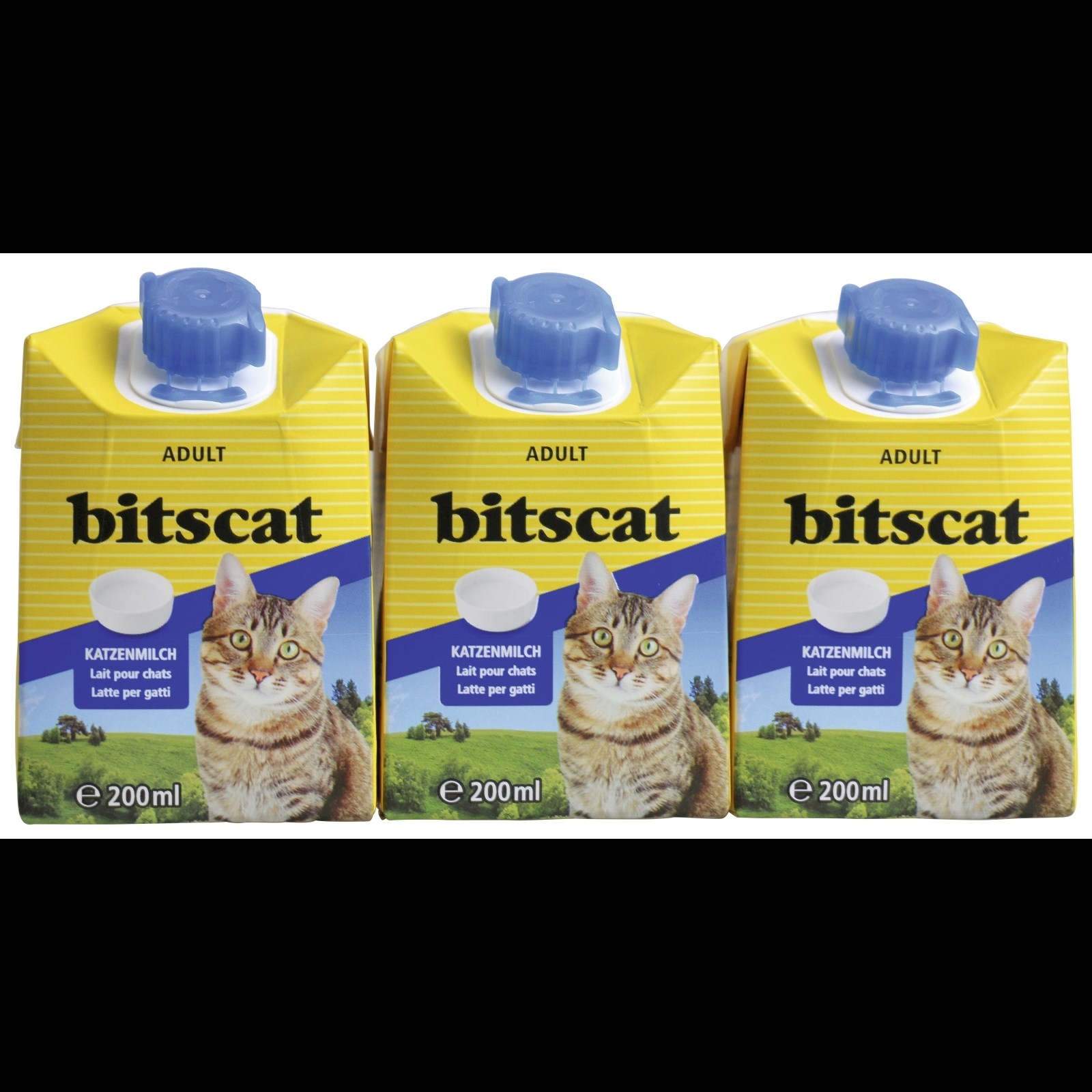 Lait pour chats 3 × 200 ml bitscat Acheter - Snacks chats - LANDI