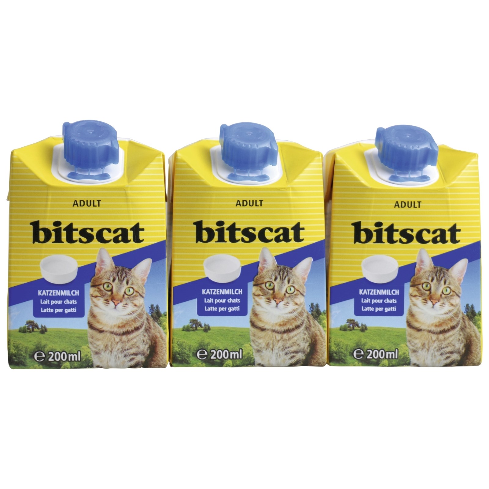 Lait pour chats 3 × 200 ml bitscat Acheter - Snacks chats - LANDI