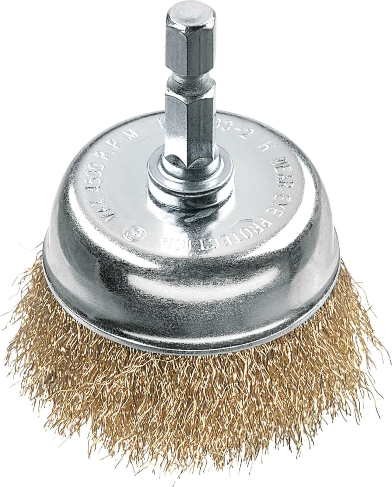 Topfbürste fein Messing 50 mm