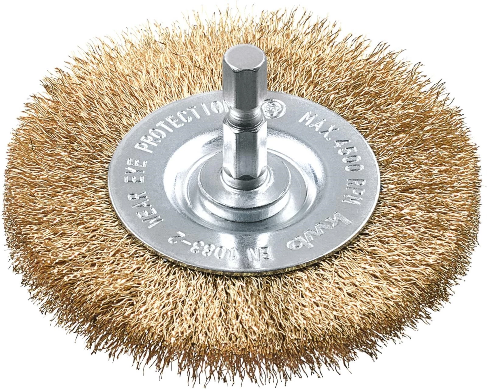 Scheibenbürste fein Messing 75 mm
