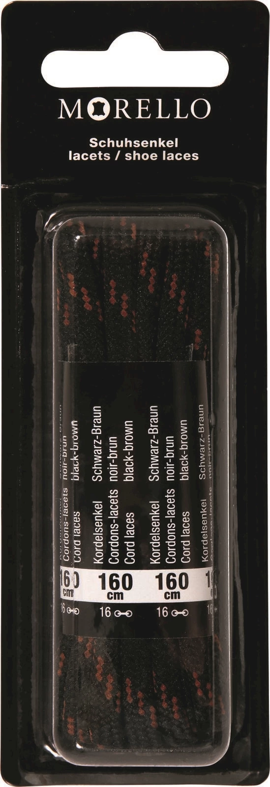 Kordelsenkel schwarz/braun 110 cm