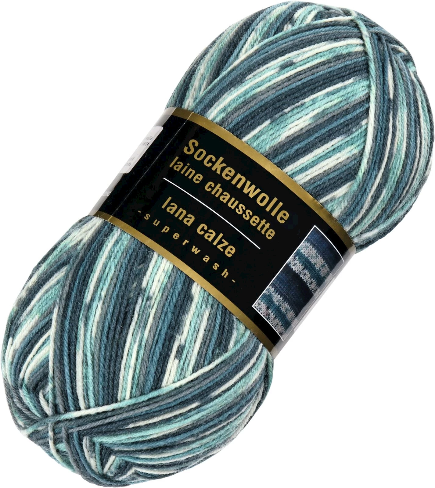 Sockenwolle petrol creme