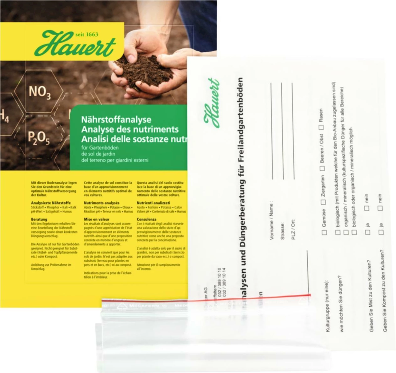 Hauert Bodenprobe 1 Stk kaufen Gartendünger LANDI