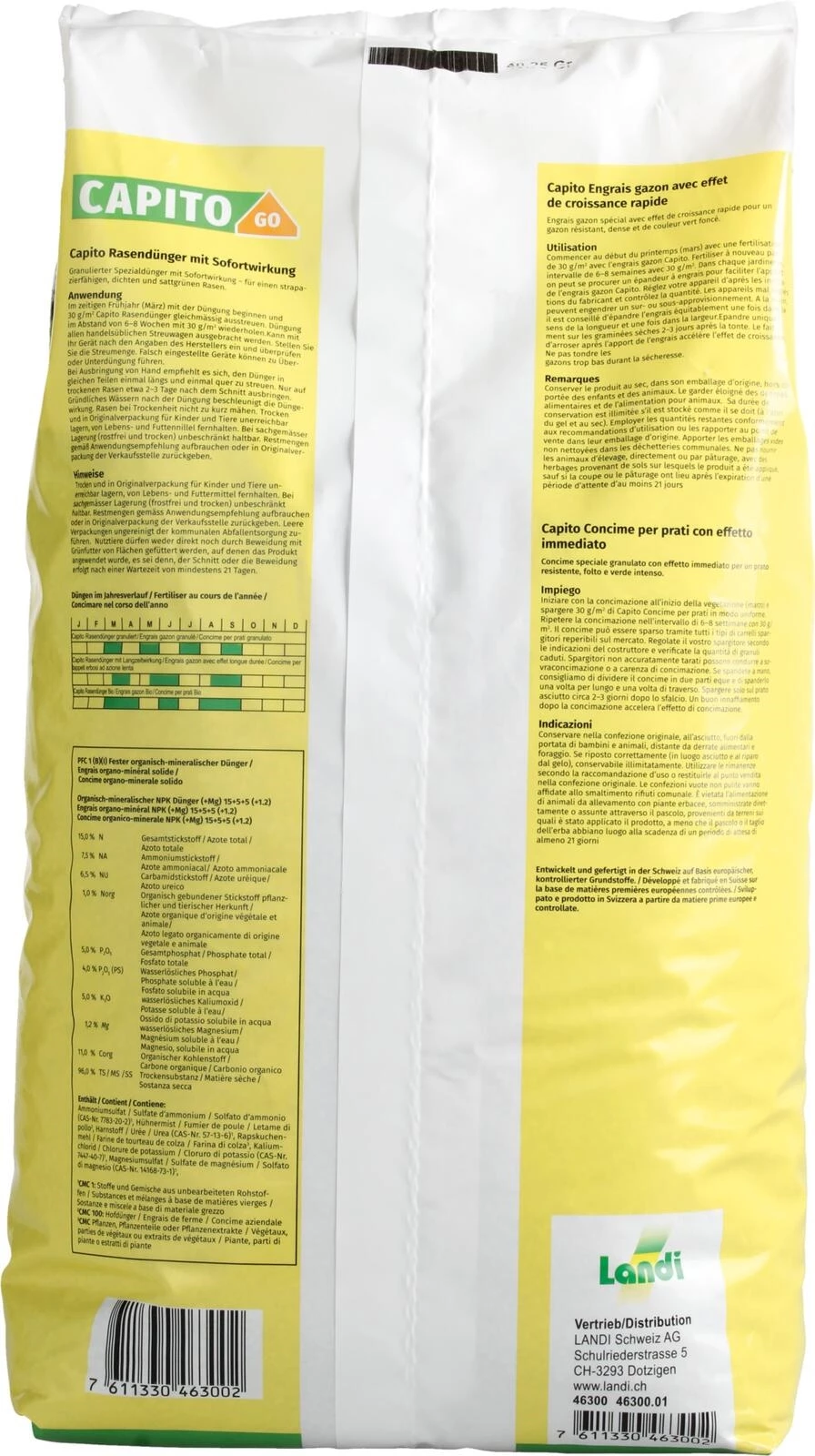 Engrais pour gazon Capito 5 kg