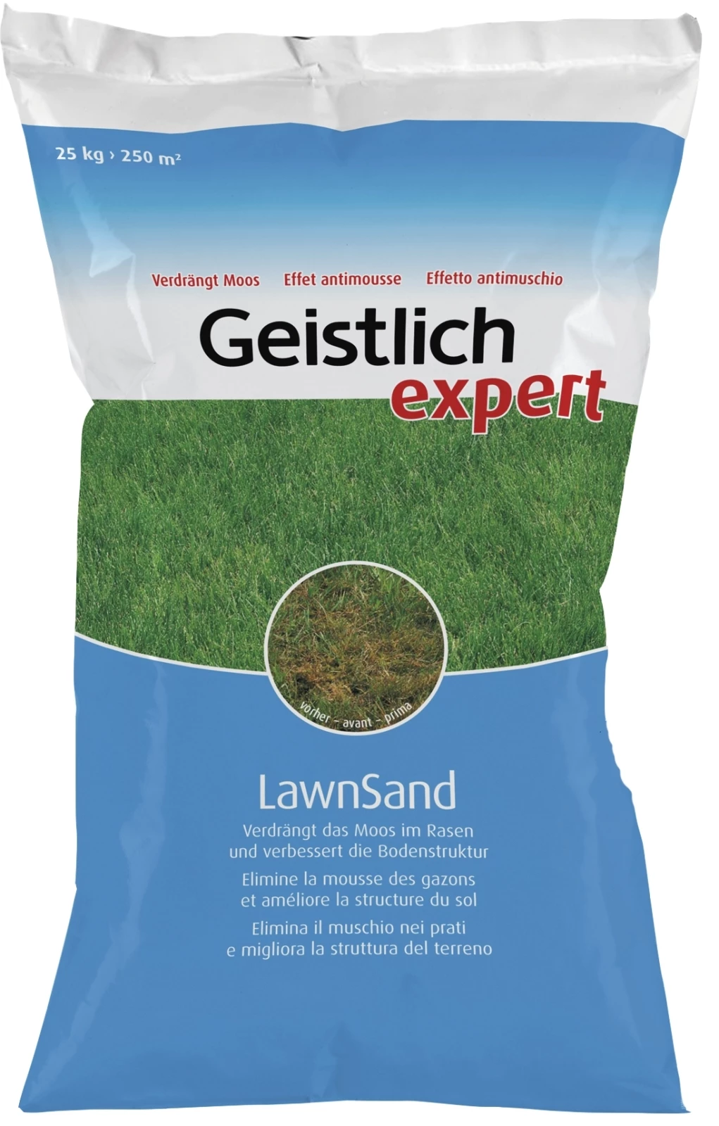 Hauert Cornufera LawnSand Rasenregeneration 25 Kg - Moosvernichter &  Rasendnger