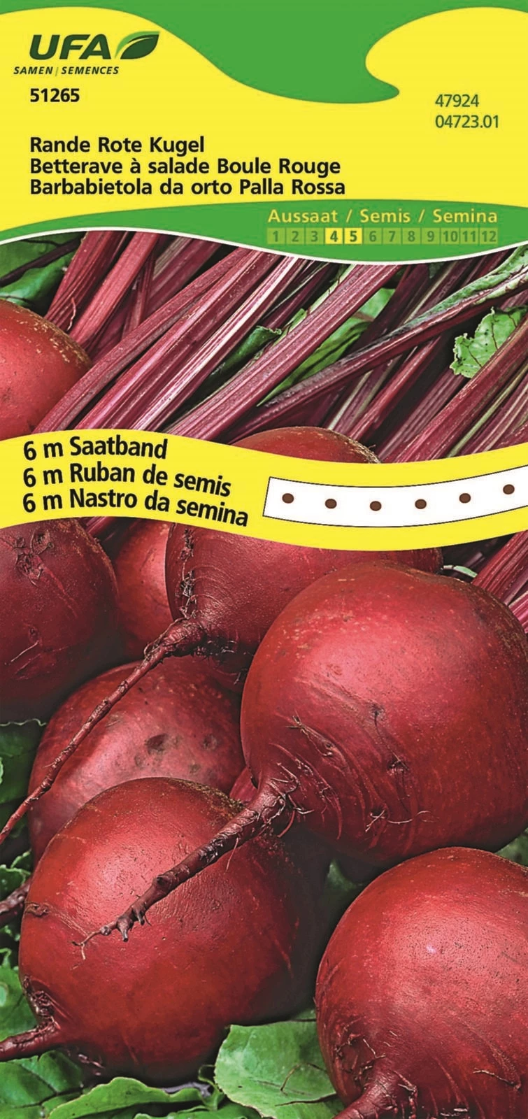 Saatband Randen Kugel rote UFA