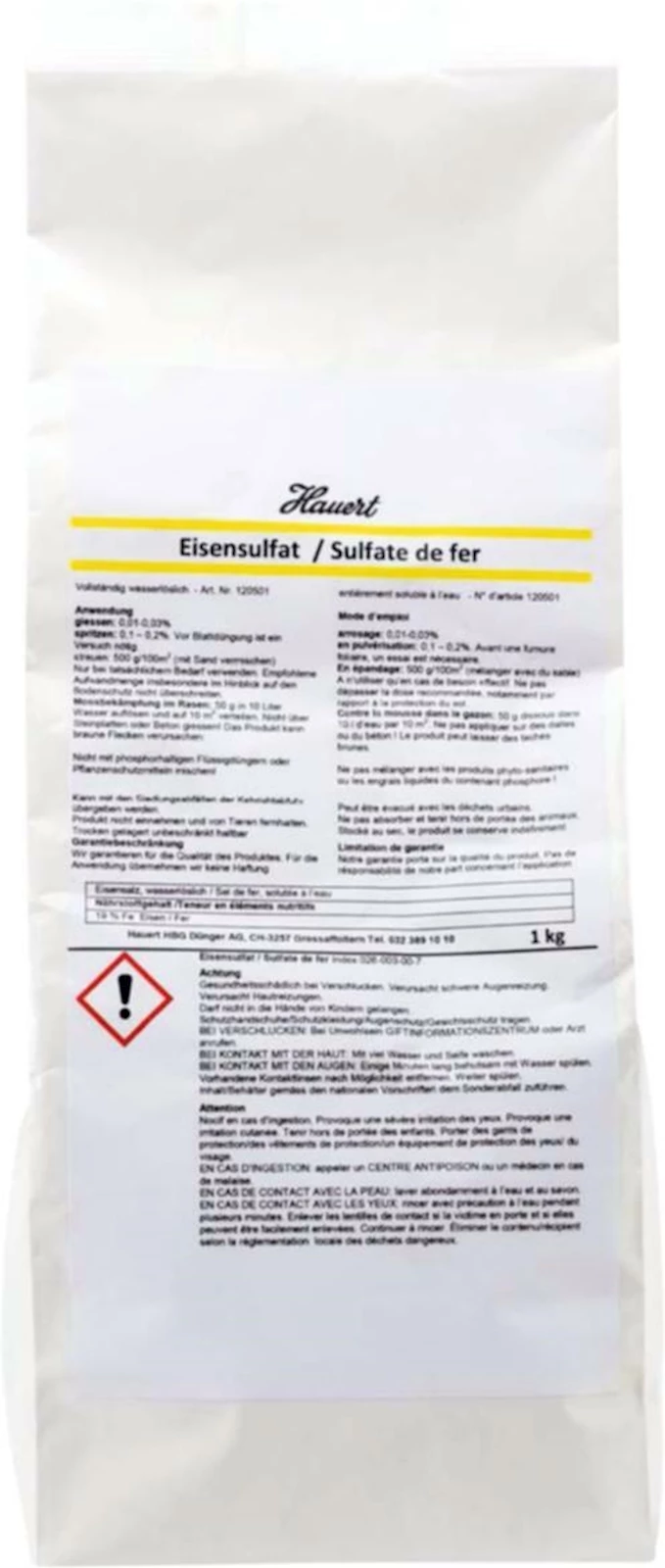 Sulfate de fer HBG 1 kg