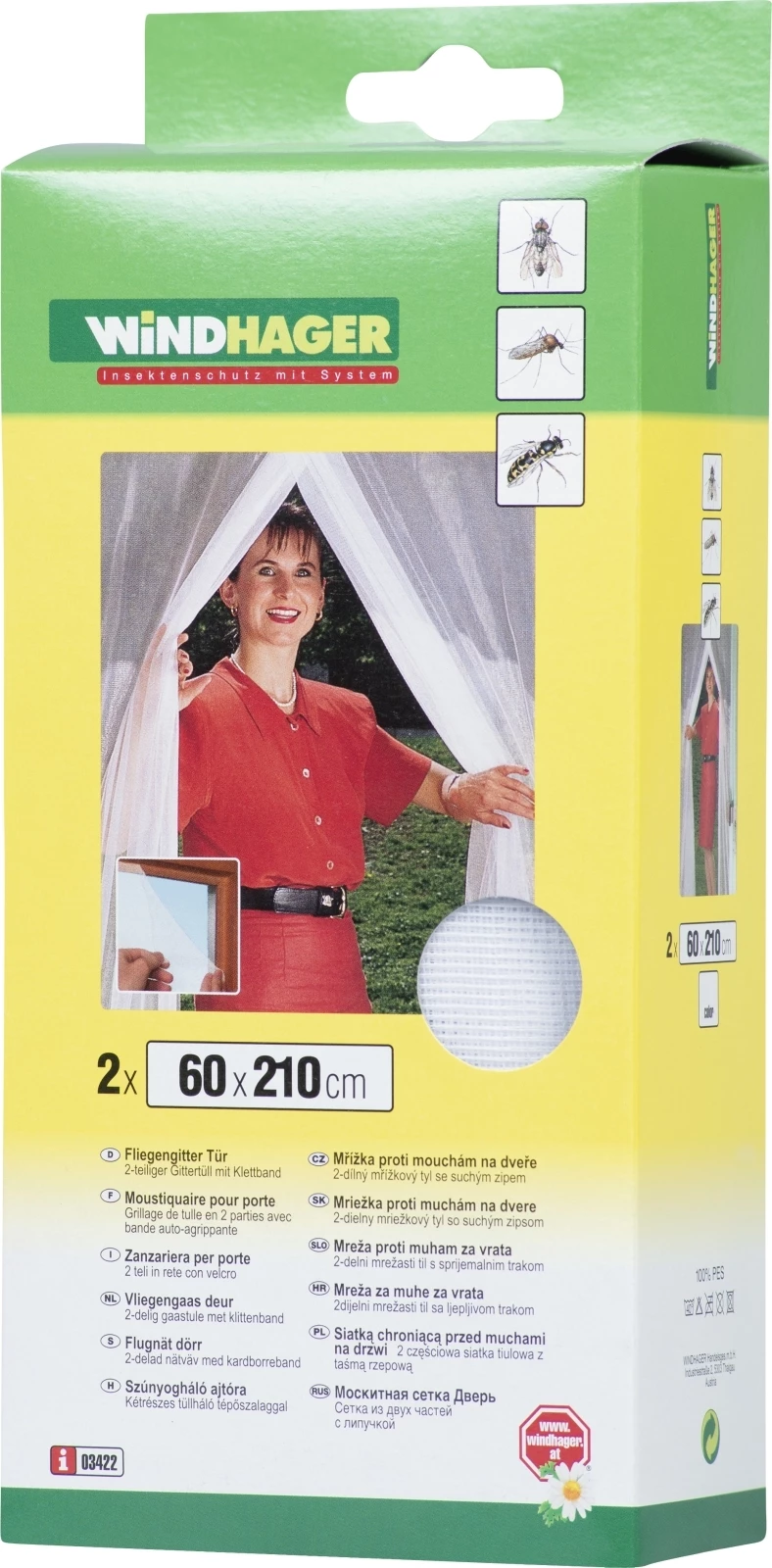 Fliegengitter Fly weiss 60 × 210 cm