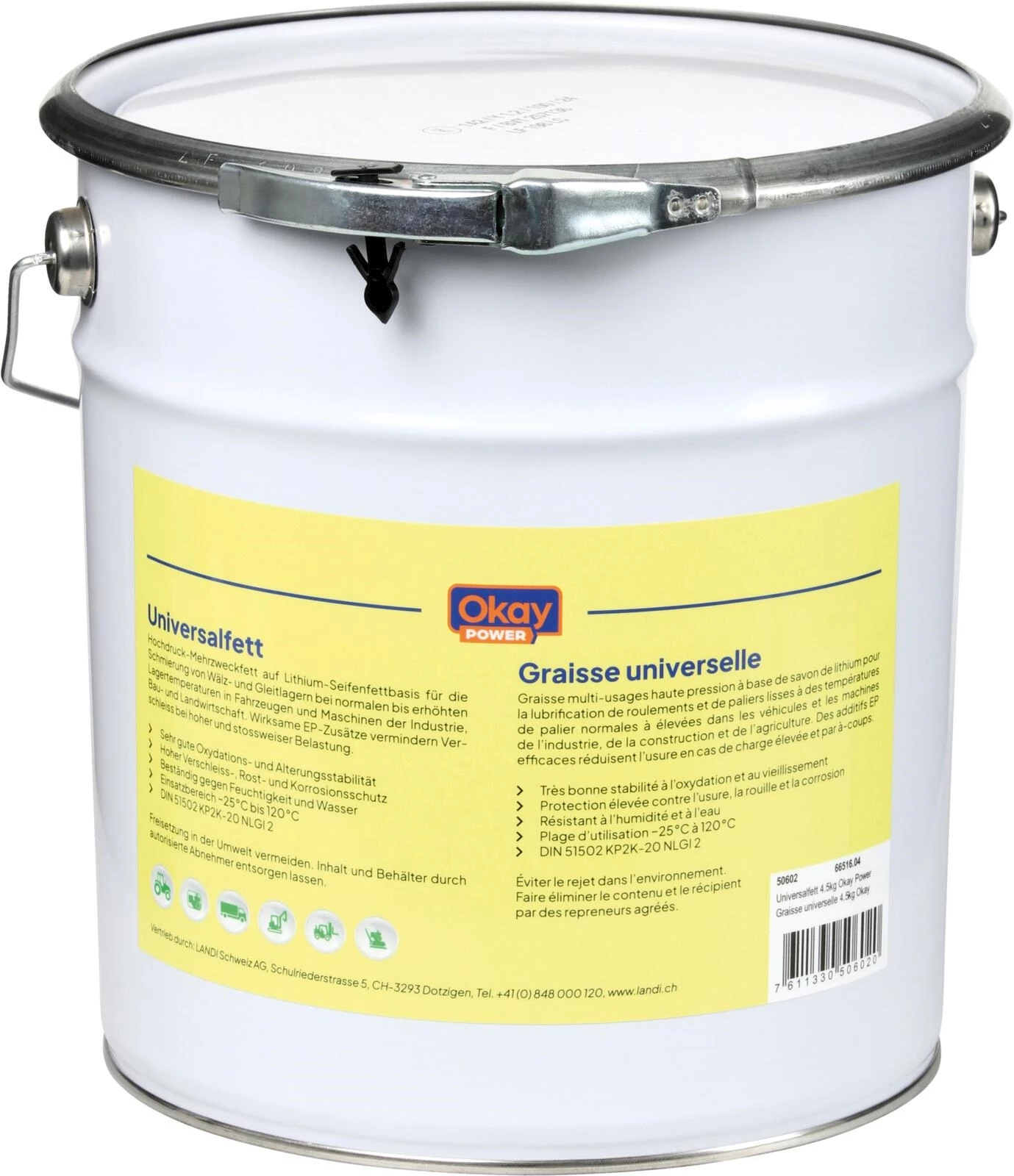 Universalfett 4.5kg Okay Power