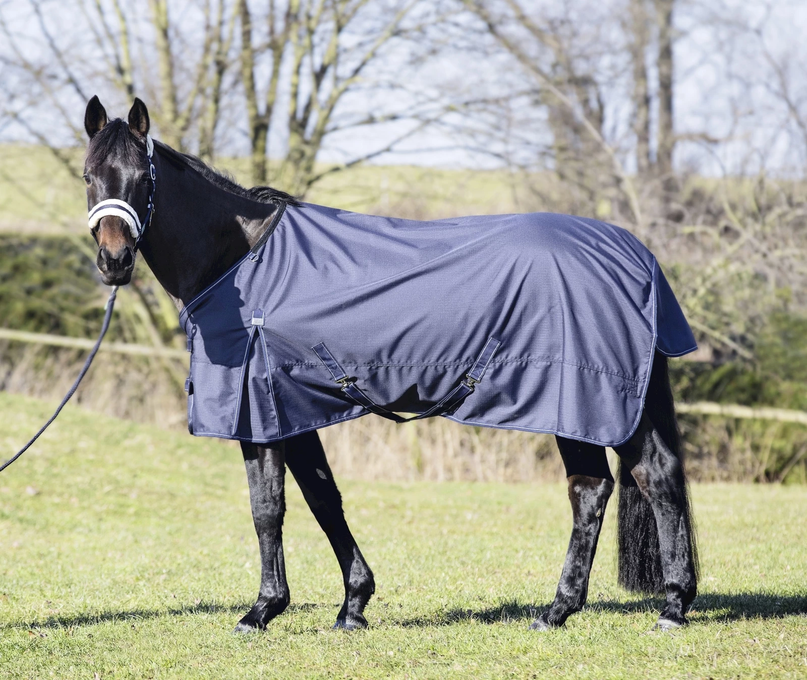 Paddockdecke blau 600D 135 cm