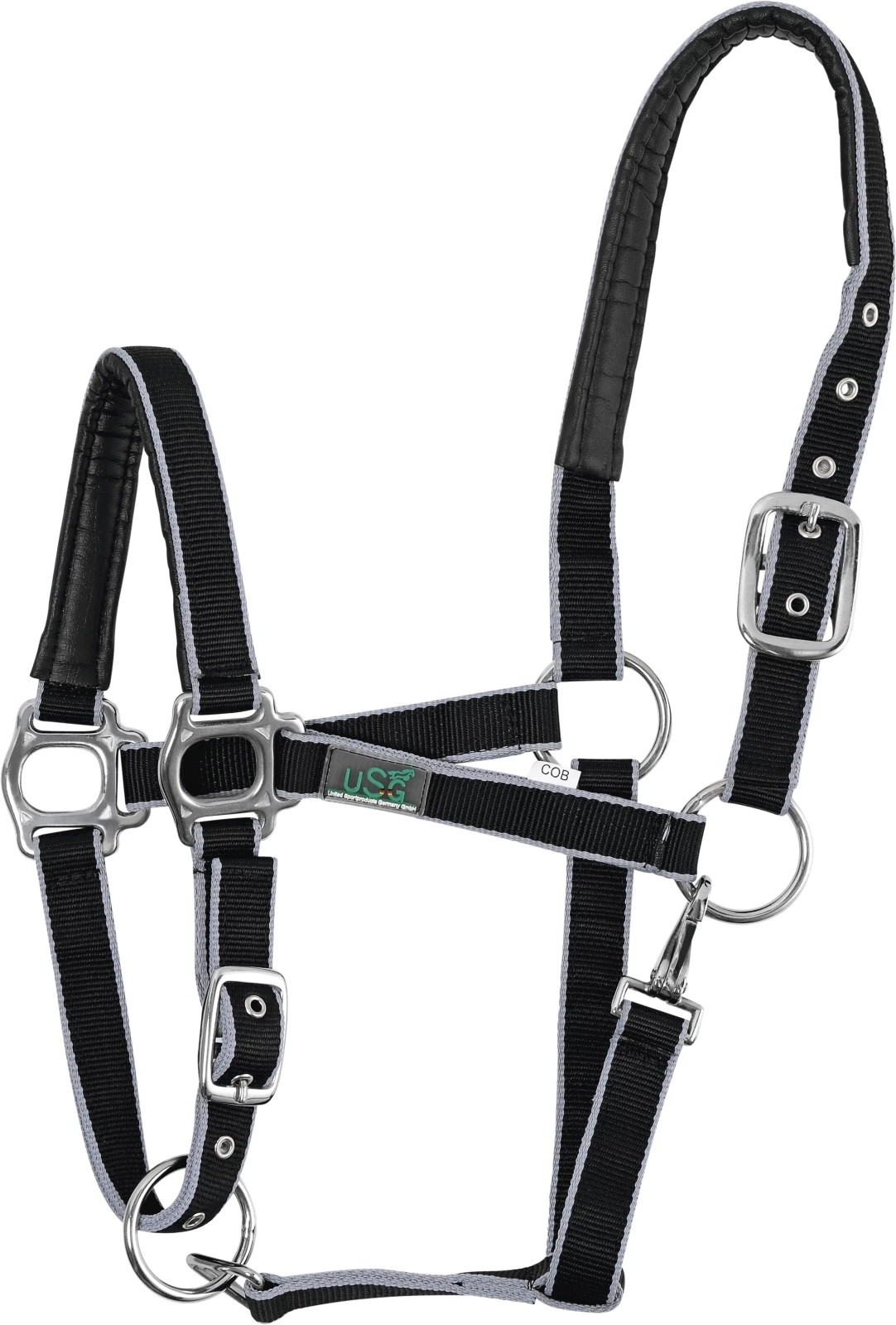 Pferdehalfter schwarz Cob