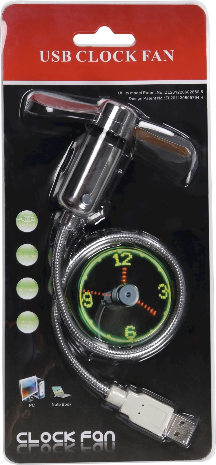 Ventilator USB mit Uhr kaufen Klimageräte LANDI