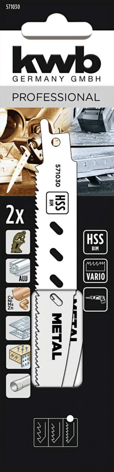 Säbelsageblätter Metall 130mm