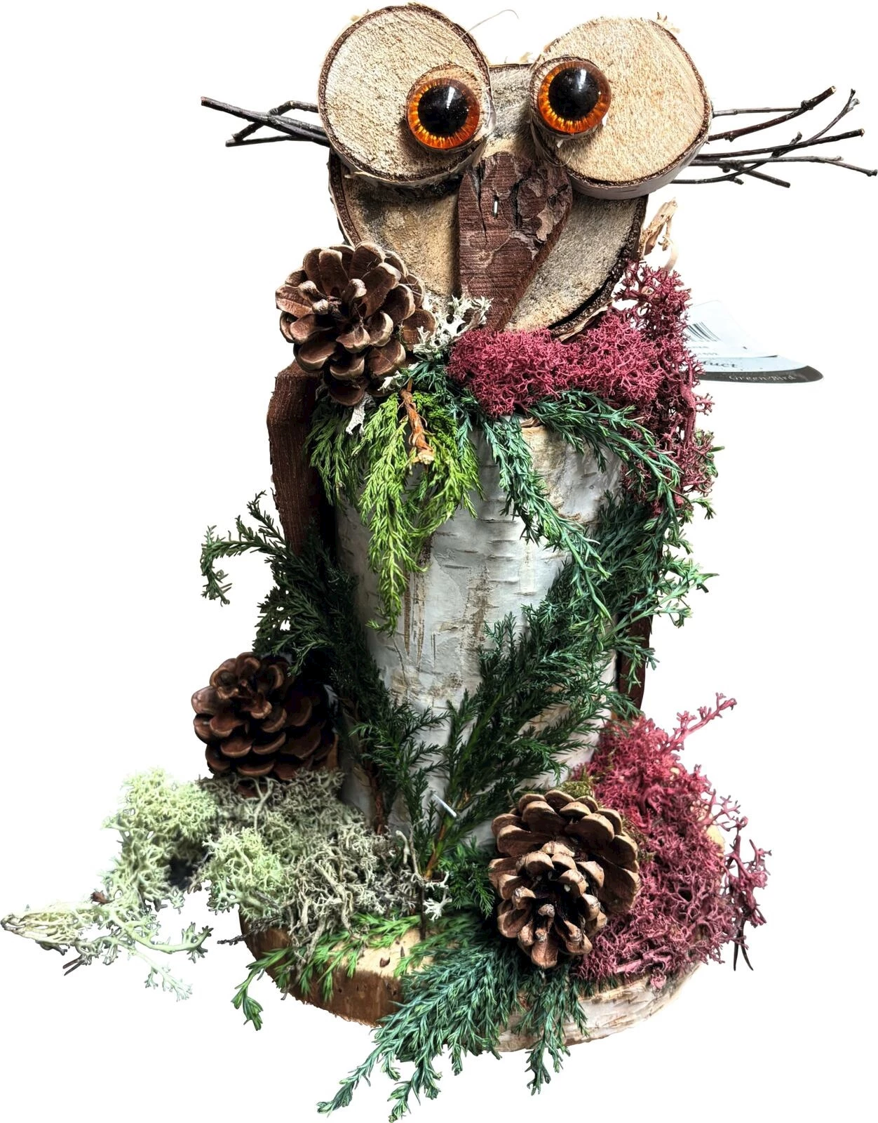 Holztiere Pflanze 20x30 cm