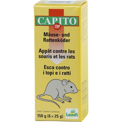 Appât souris+rats Capito 6 × 25 g