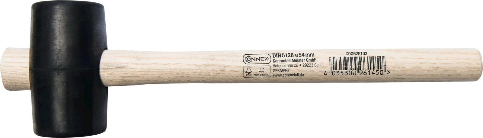 Gummihammer schwarz 54 mm II