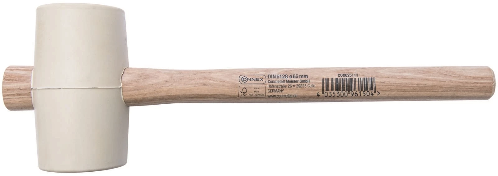 Gummihammer creme 55 mm