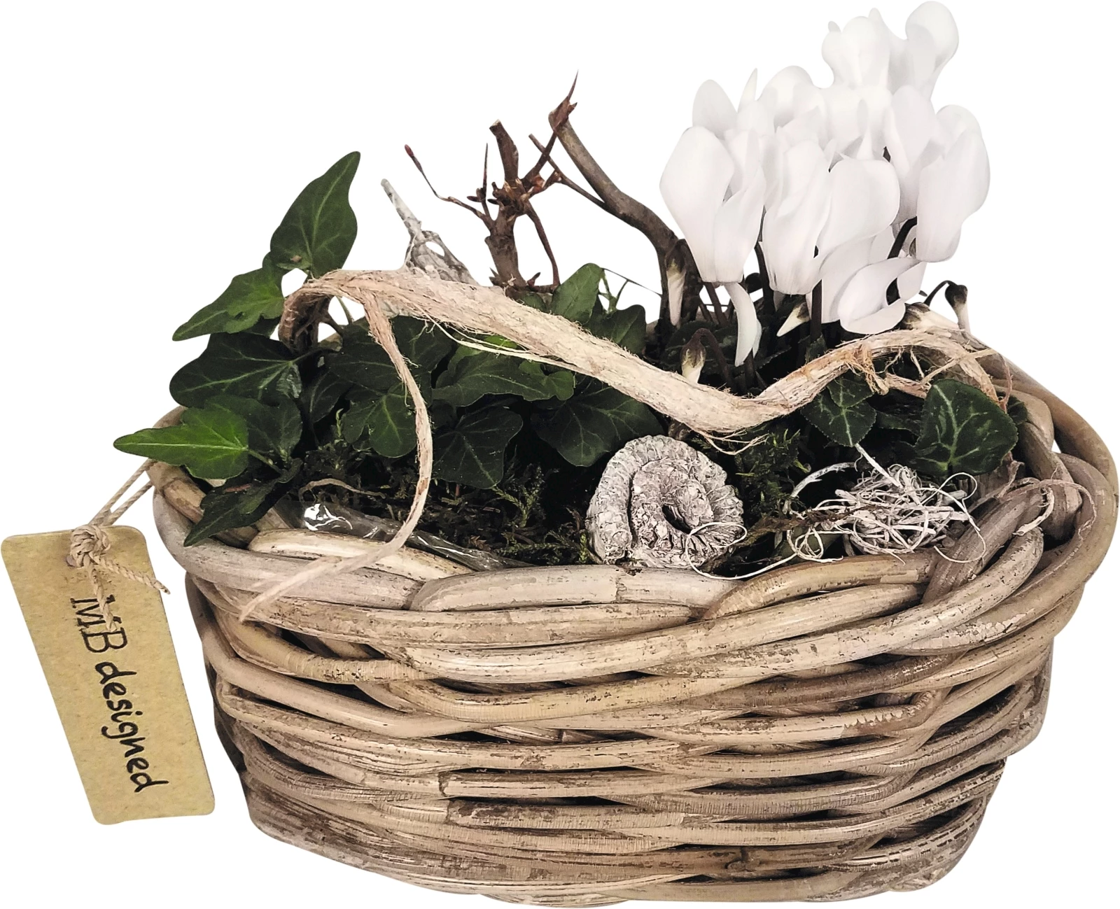 Herbstpflanzen Korb 25 × 15 cm