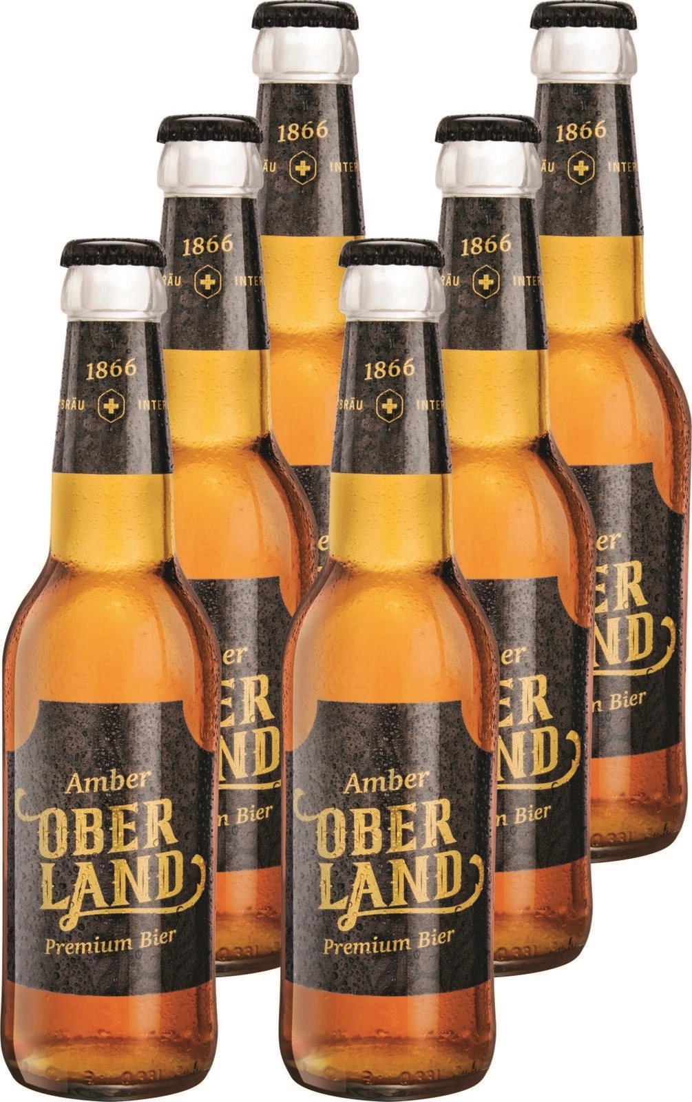 Bier Amber Oberland Prem. 6 × 33 cl