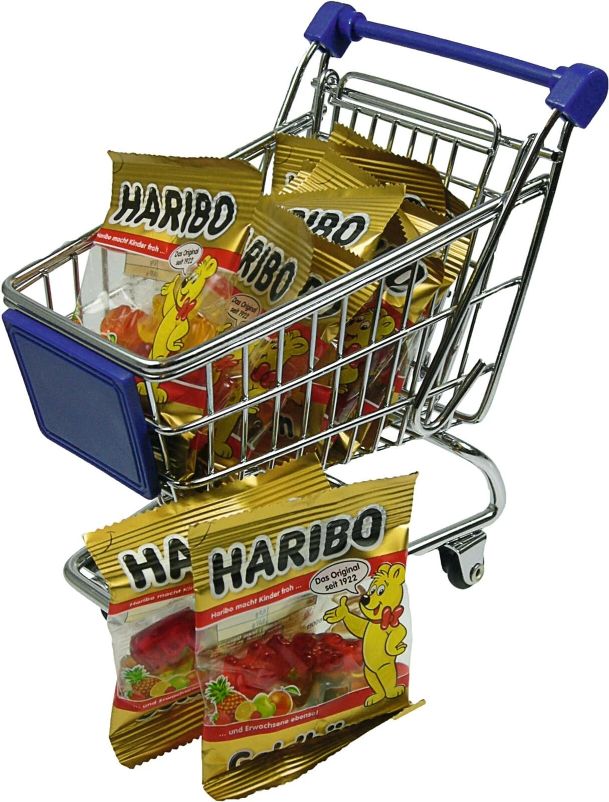 Einkaufs-Trolley mit Haribo