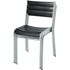 Chaise latte PVC anthracite