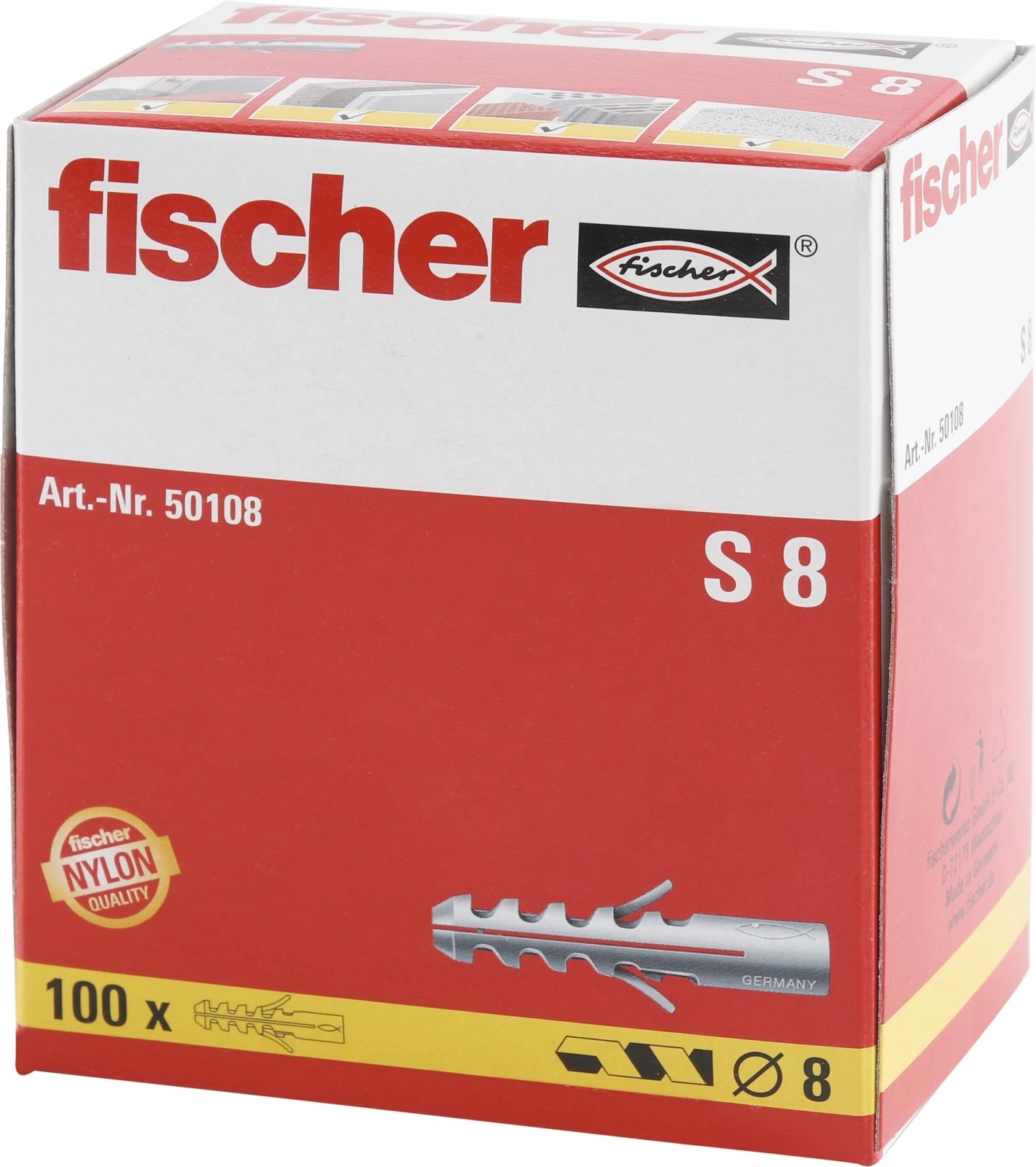 Dübel Nylon S8 100 Stück