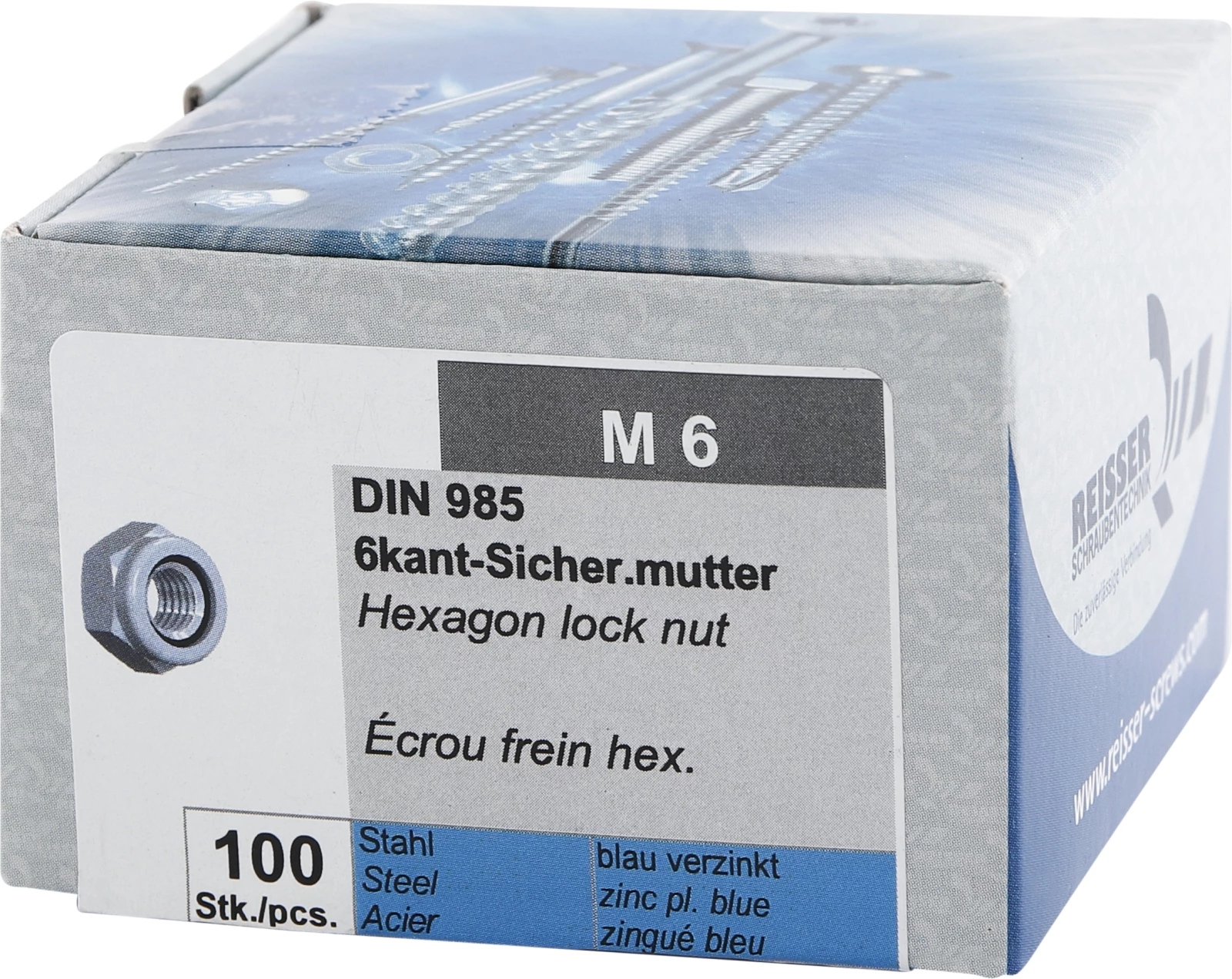 Sicherungsmuttern verz. M6 100 Stk