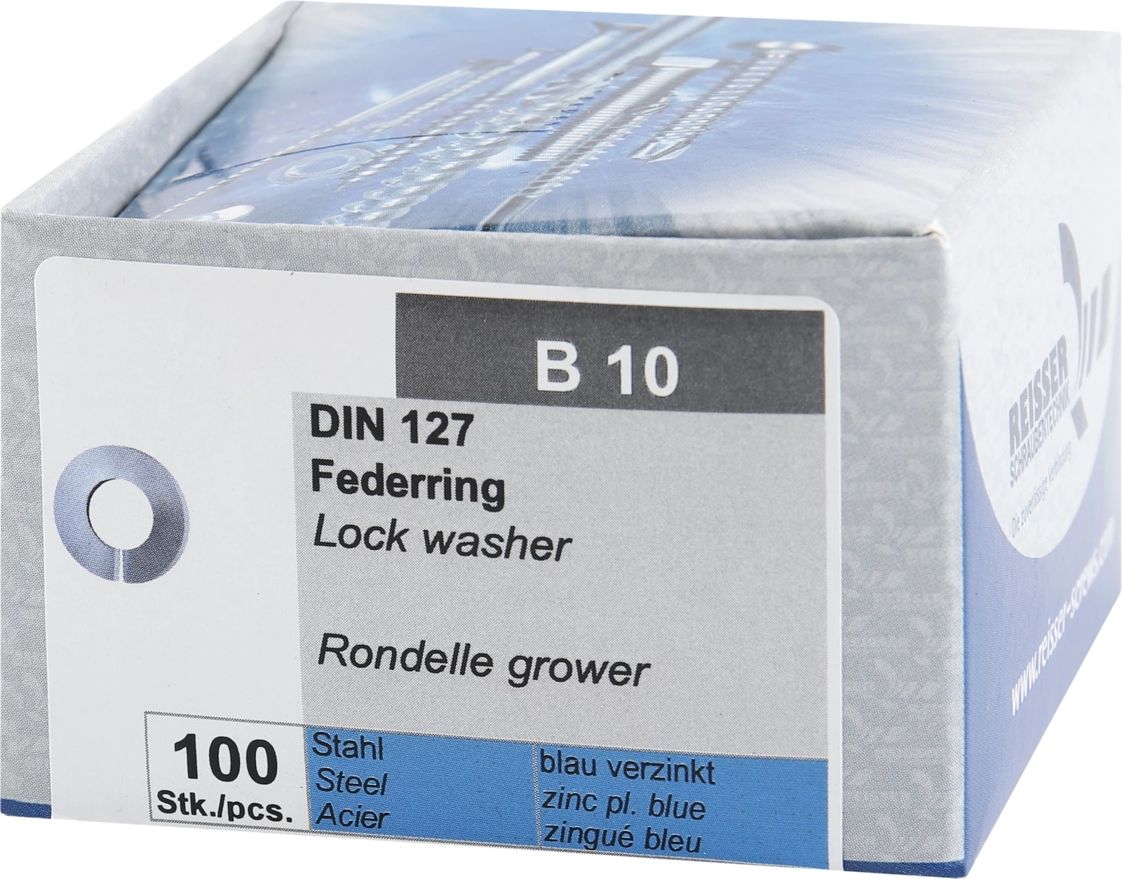 Federringe verzinkt B10 100 Stk