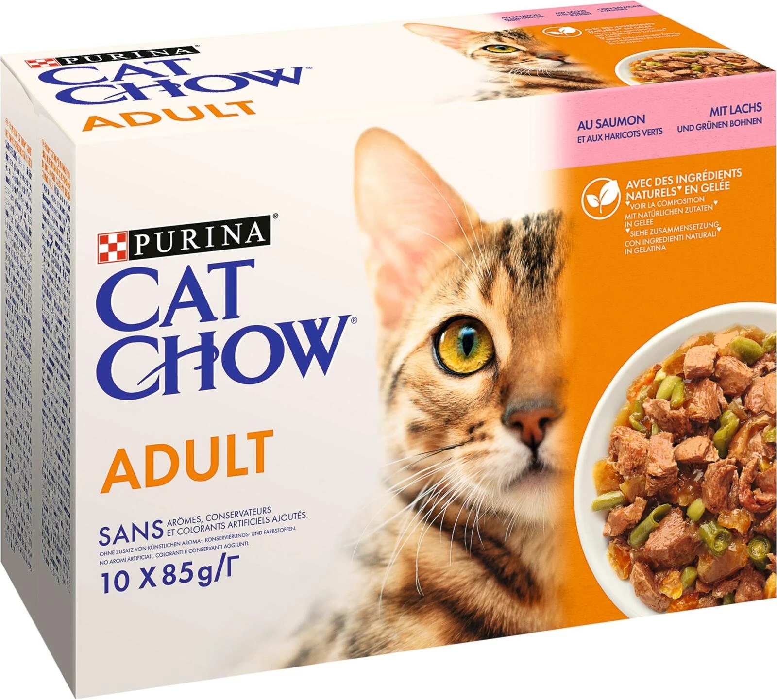 Aliment chat saumon CatChow 10×85g acheter Aliments secs pour chats LANDI