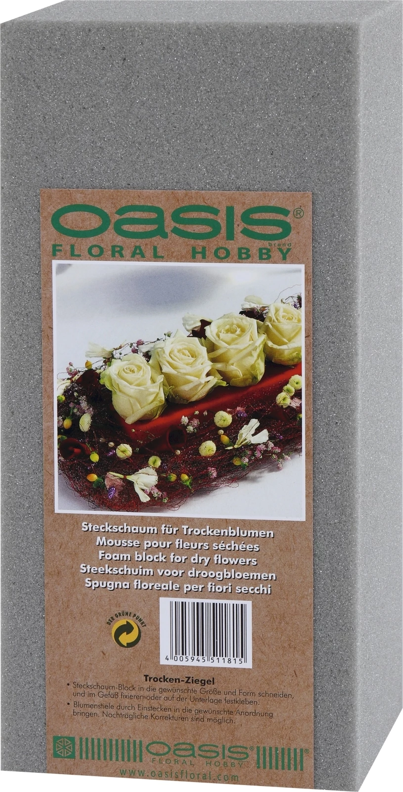 Steckschwamm trocken