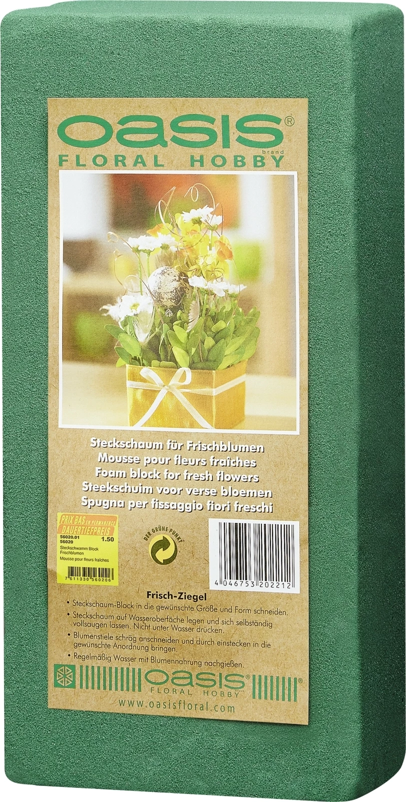 Steckschaum für Frischblumen