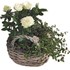 Sachet panier roses 22x16 cm