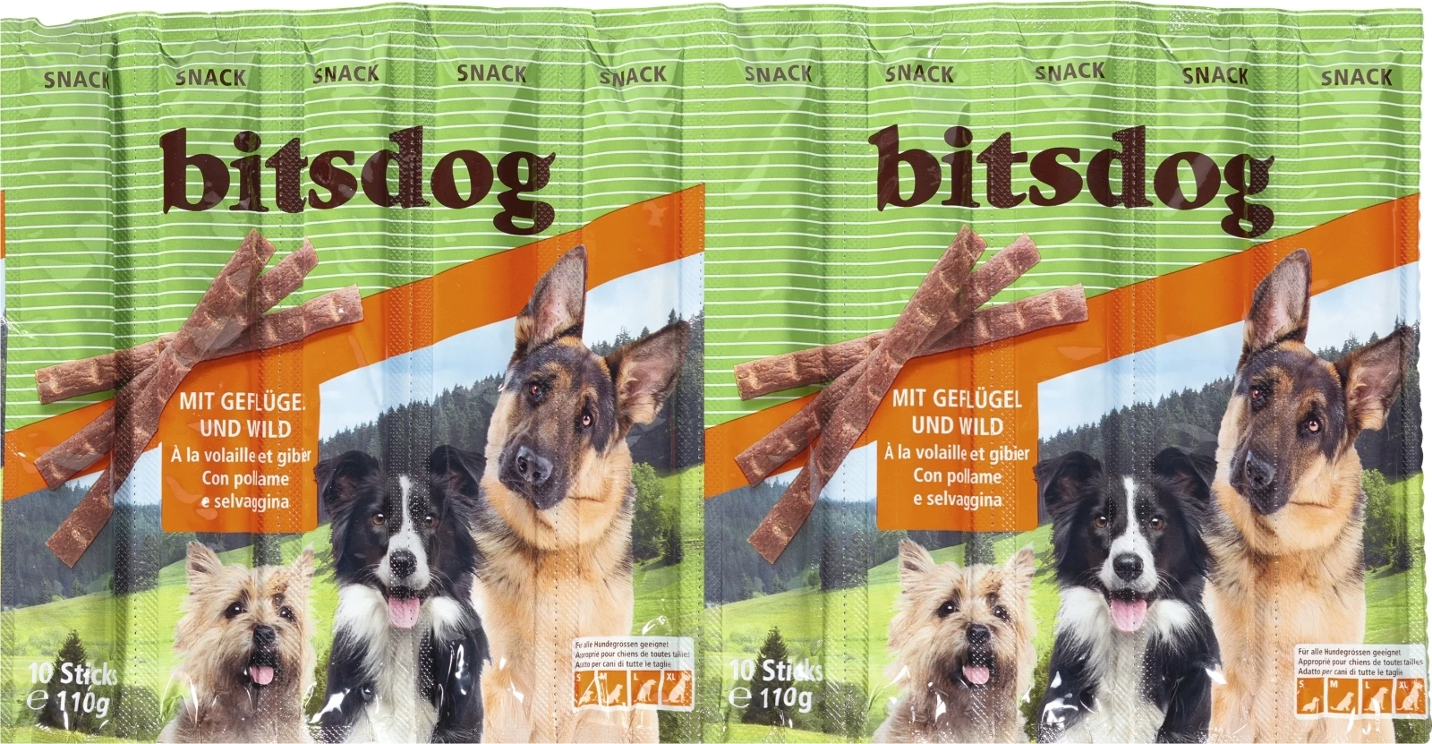 Sticks p.chiens volaille/gibier 10×11g