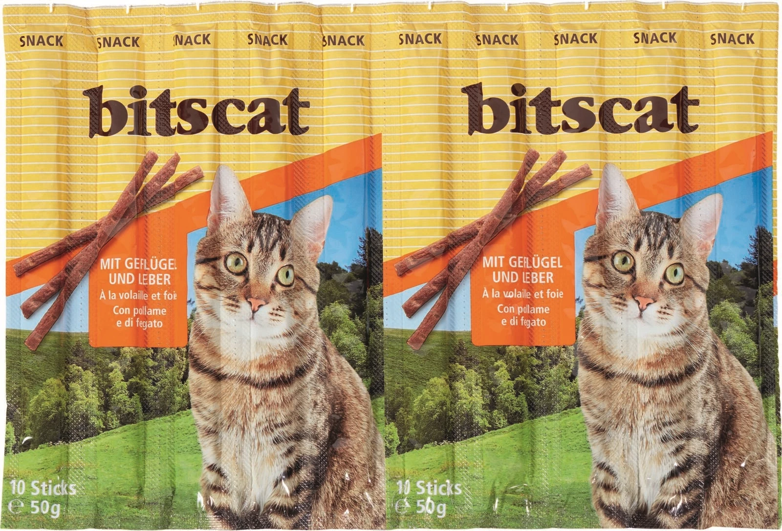 Katzensticks Fleisch 10 × 5 g