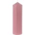 Bougie cylindrique rosé 8 × 25 cm