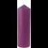 Bougie cylindrique violett 8 × 25 cm