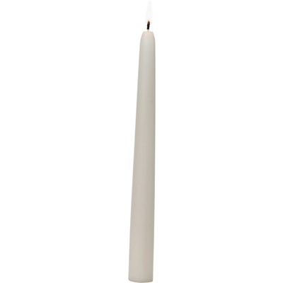 Bougie pointue taupe 2,2 × 24 cm