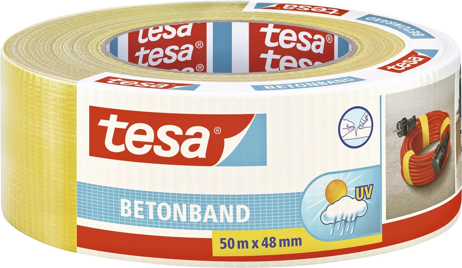 Gewebeband gelb Tesa 48 mm × 50 m