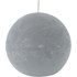 Bougie boule gris clair 8x8 cm
