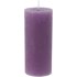 Bougie givrée violet 6 × 14 cm