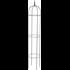 Obelisque métal 3 Variante 23x90cm