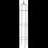 Obelisque métal 3 Variante 30x180cm